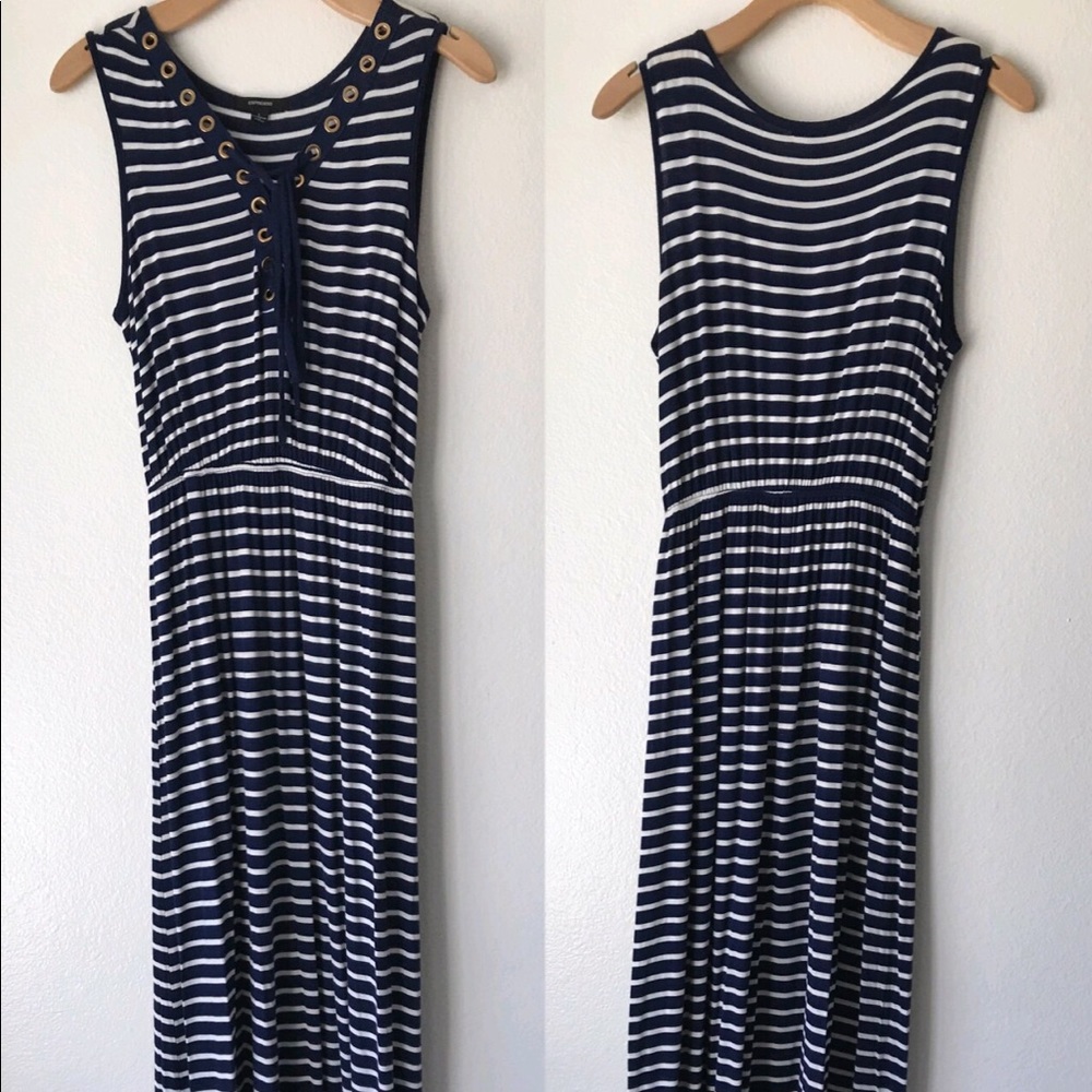 Expresso maxi dress striped
